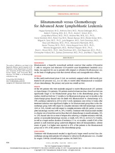 Blinatumomab Versus Chemotherapy For Advanced Acute Lymphoblastic ...